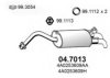 AUDI 4A0253609H End Silencer